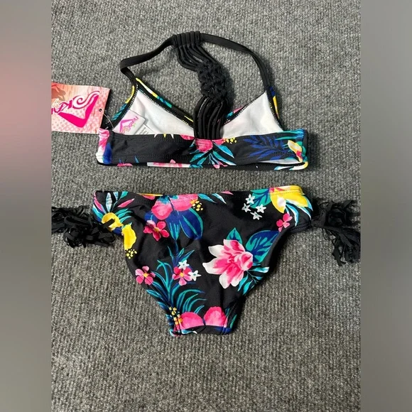NWT Kanu Surf Girls' Willow 2-Piece Swimsuit Size 4T - Picture 4 of 6